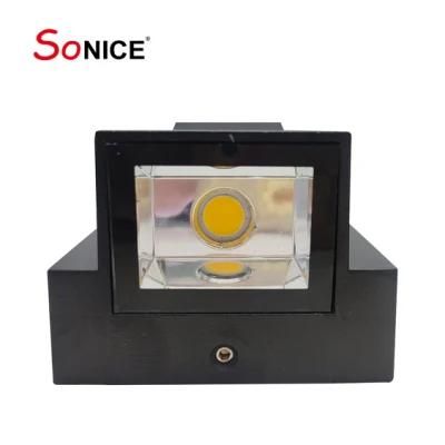 Household Hotel Corridor Garden Waterproof Die Casting Aluminium K Shape Outdoor LED Black Down Wall Light