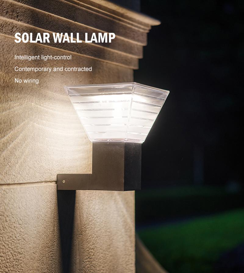 Global Sunrise Designed Outdoor Waterproof IP65 Garden Landscape 5W LED Solar Wall Lamp Solar Power Station