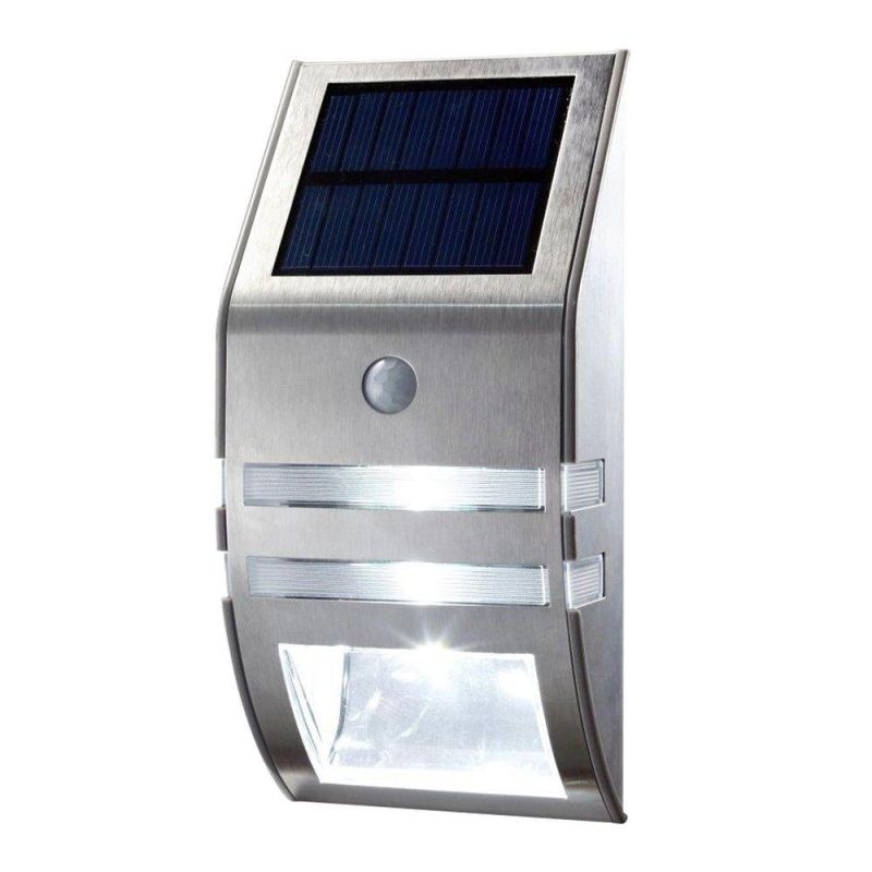 LED Solar Powered Wall Lanscape Light Waterproof Garden Path Fence Yard Lamp