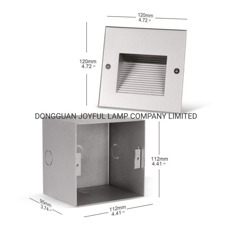 5W COB LED Wall Light Warm Light Recessed Corner Lamp LED Outdoor Light