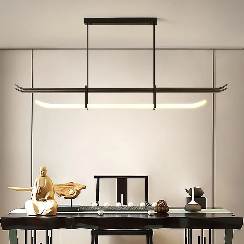 2022 LED Multi-Light Source Adjustable Chandelier Geometric Metal Shape Modern Minimalist Style Pendant Light