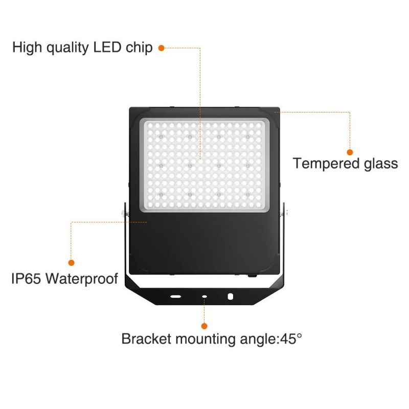 High Quality IP65 70W/100W/150W/200wlighting High Power Waterproof High Power Garden 60W Outdoor LED Flood Light