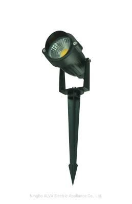 Outdoor Waterproof Adjustable Garden Light with Insert COB 5W