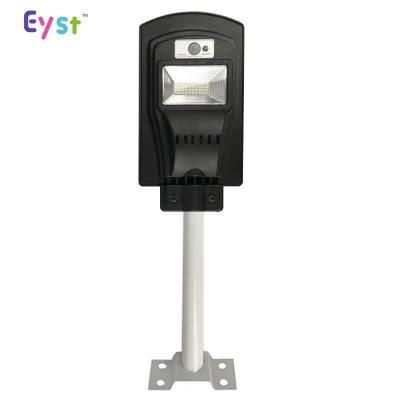 2 Years Warranty Plastic Housing 20W IP65 LED Solar Street Light with Motion Sensor