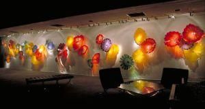 Hand Blown Murano Glass Plates for Wall Decoration Art