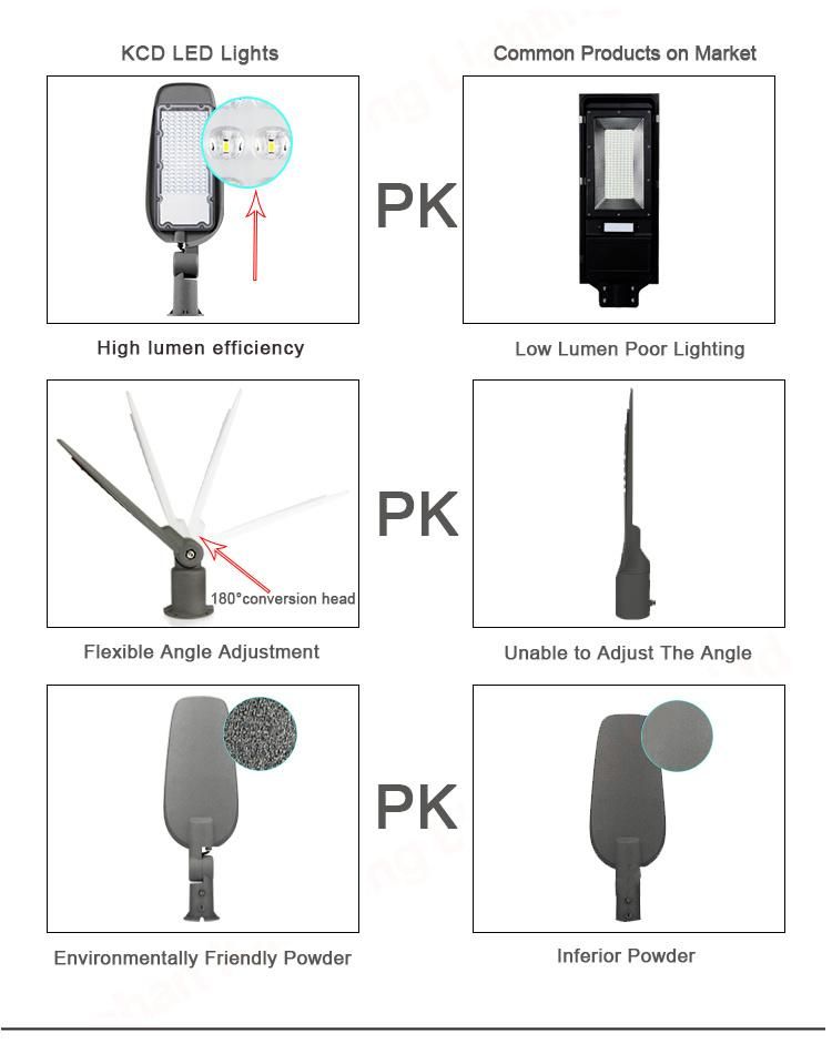 High Quality Low Price IP65 High Efficiency 30W 50W 100W 150W 200W LED Light Street