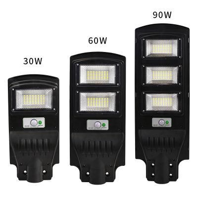 Ala Modern Design 30W 60W 90W Solar Street Light with Motion Sensor Applicable to Park
