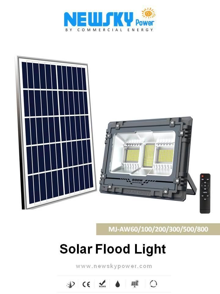 Intelligent Power Control LED Solar Flood Light Outdoor LED Light
