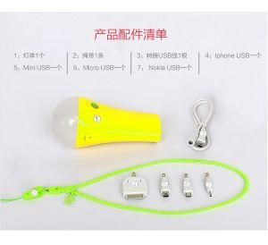 Portable Multi Function Power Bank, LED Lamp, Emergency Torch