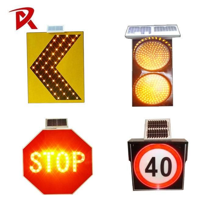 Aluminum Highway Factory Solar LED Road Reflective Traffic Safety Signs