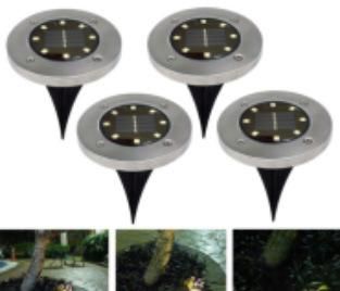 Stainless Steel Waterproof Solar Powered Outdoor LED