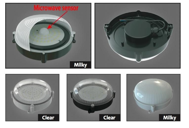 220*220*70mm PC+ABS 20W LED Bulkhead Light