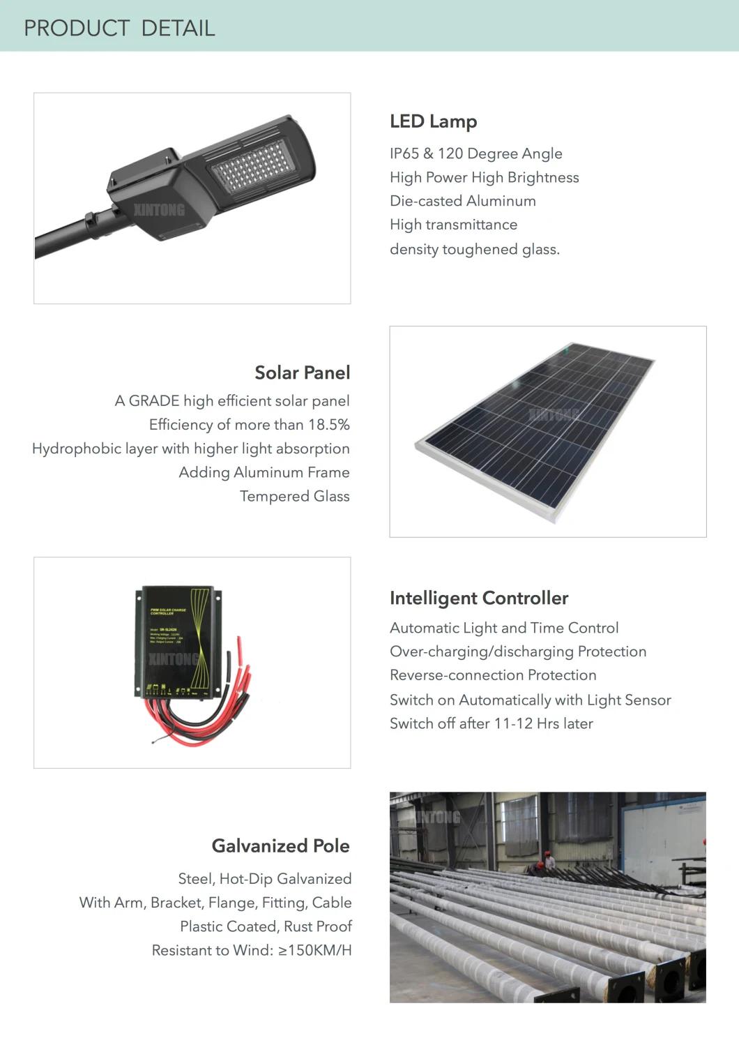 All in One Integrated Outdoor 40W LED Solar Street Garden Road Home Light