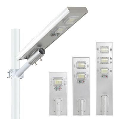 150W Solar Street Light Outdoor, IP65 Waterproof Dusk to Dawn Solar LED Street Light