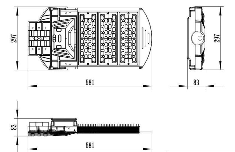 2years Warranty Very Competitive Price 130lm/W IP66 400W LED Street Lamp