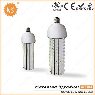 LED UL Bulb with Fan Corn Street Light Lamp 60W