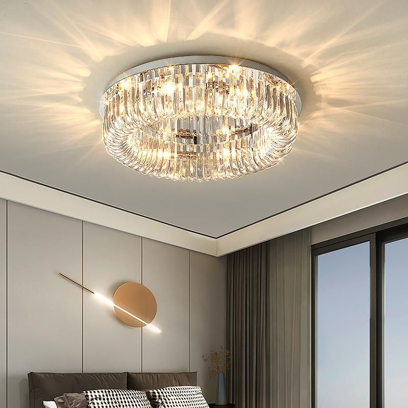 Post-Modern Crystal Chandelier European Creative Living Room Luxury Minimalist Bedroom Pendant Light