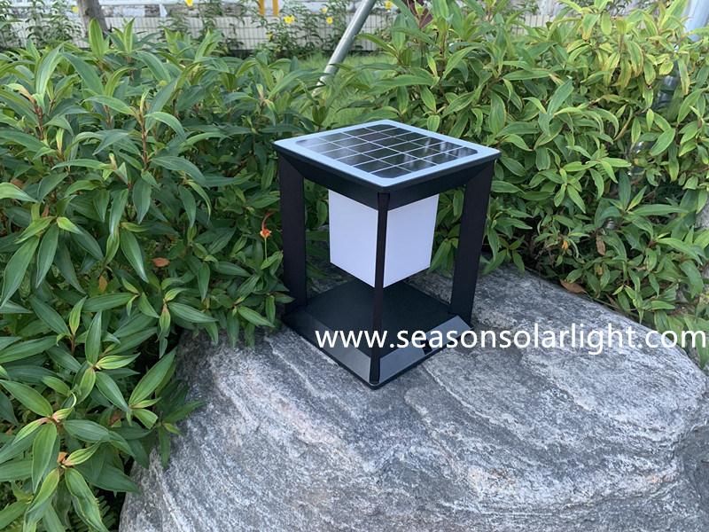 Bright Smart Control Solar Battery Lighting 5W Outdoor Solar Garden Light with LED for Gate Post Lighting