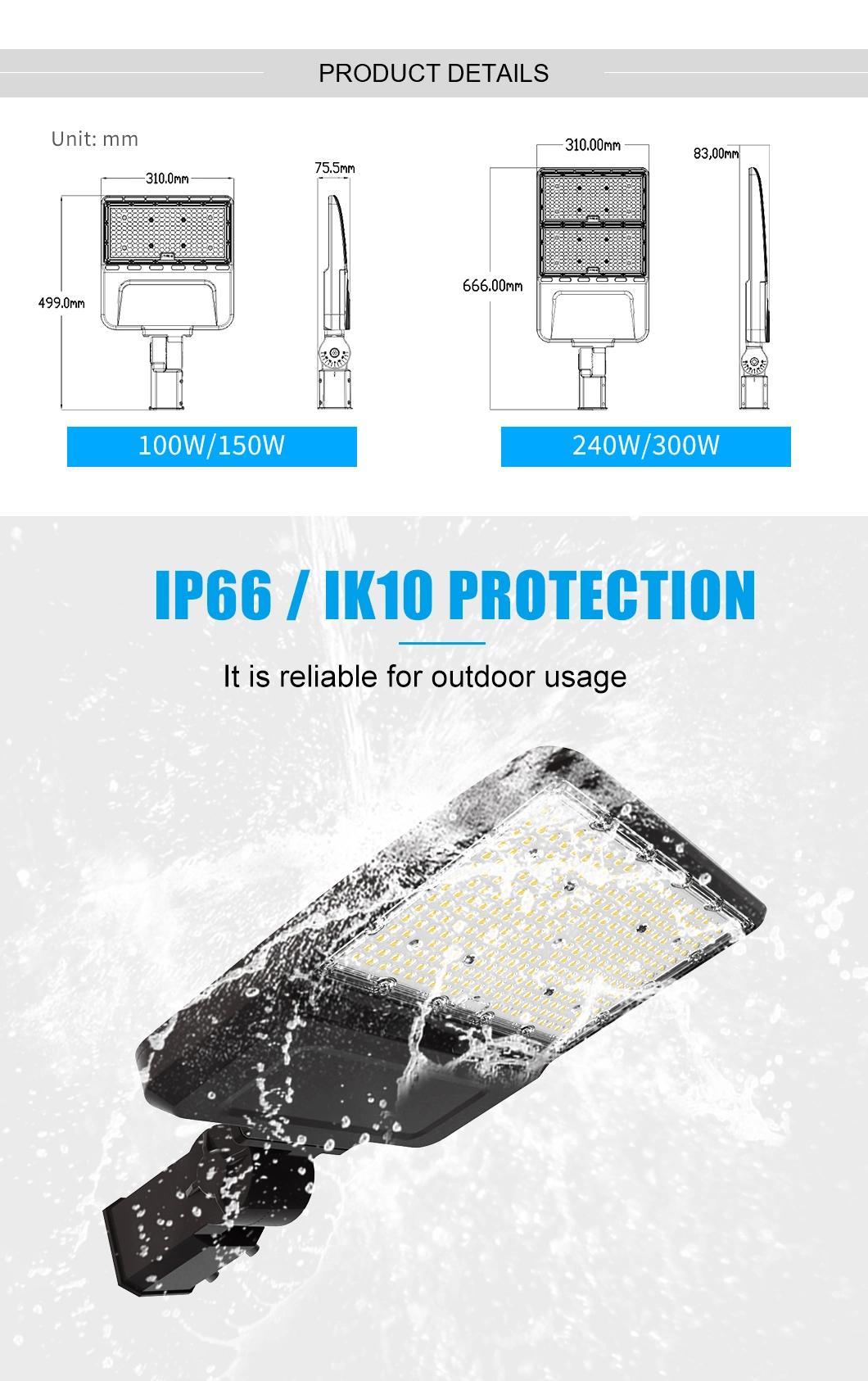 Romanso LED Shoebox 200 Watt Light IP66 Waterproof 5years Warranty 3000-6500K LED Shoebox Light for LED Parking Lot Lighting