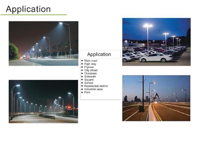 Public Lighting Post Top Shoebox 100W LED Street Light with Photocell