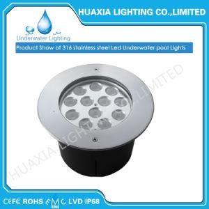 36W 316ss Pure White/Warm White Recessed Underwater LED Light