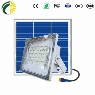 Factory Outdoor Aluminum IP66 25W 60W Wireless Remote Control Solar Flood Light Dusk to Dawn with Remote