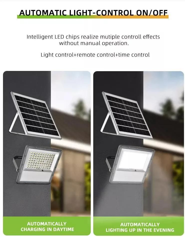 Solar Floodlights Outdoor High Bright Output Lighting 100W for Garden