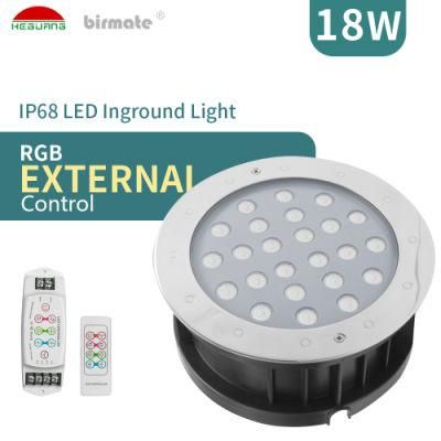 18W Outdoor External Control RGB LED Landscape Underground Lights Ground Light
