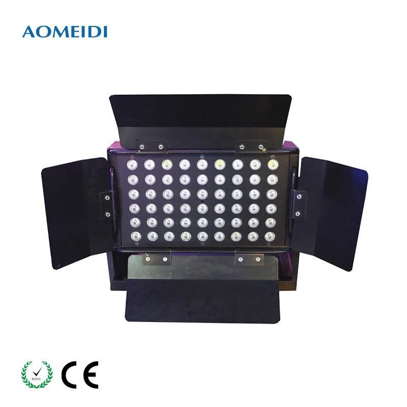 54X3w RGBW 3W LED Flood Light City Color with Barndoor