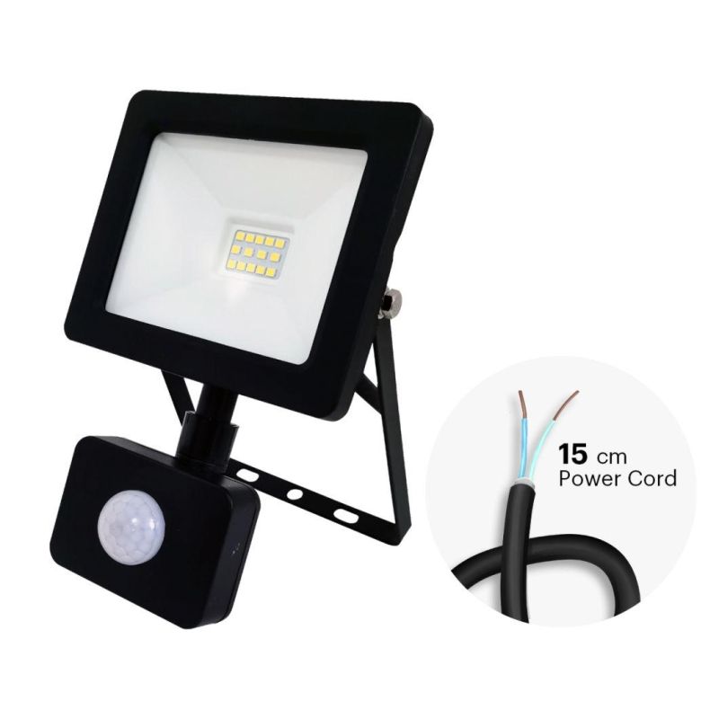 LED Smart Light PIR Sensor 20W Outdoor LED Floodlight Waterproof IP44 for Garden and Industrial Lighting with ERP CE RoHS Approval