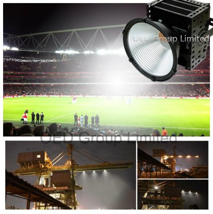 1500W Stadium Airport Industrial Lighting IP65 LED High Bay Flood Light with 5 Years Warranty