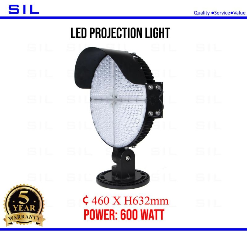 High Mast Round LED Flood Light Stadium Light Waterproof Outdoor IP65 LED Flood Light 1200W LED Projection Light
