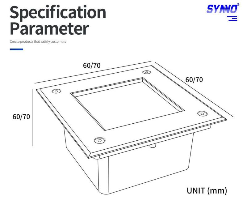 6W Square LED Underground Light IP67 Waterproof Color Light