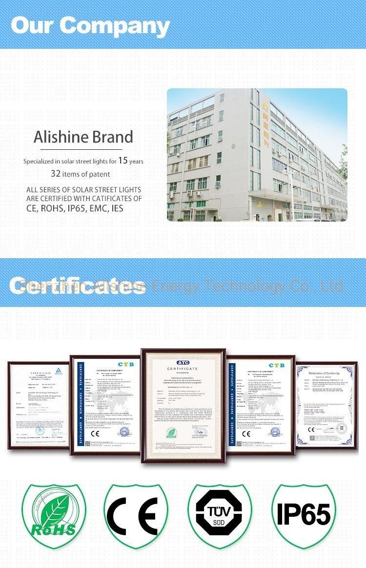15W Wall Lamp LED Solar Street Light with Ce Certificate