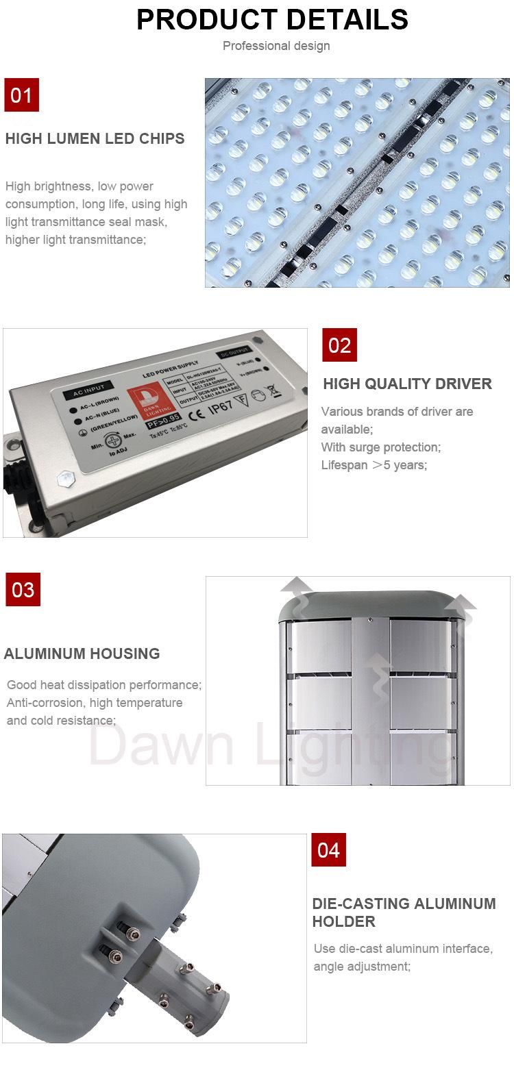 High Efficiency Waterproof IP65 Highway 100W 150W LED Street Light Price