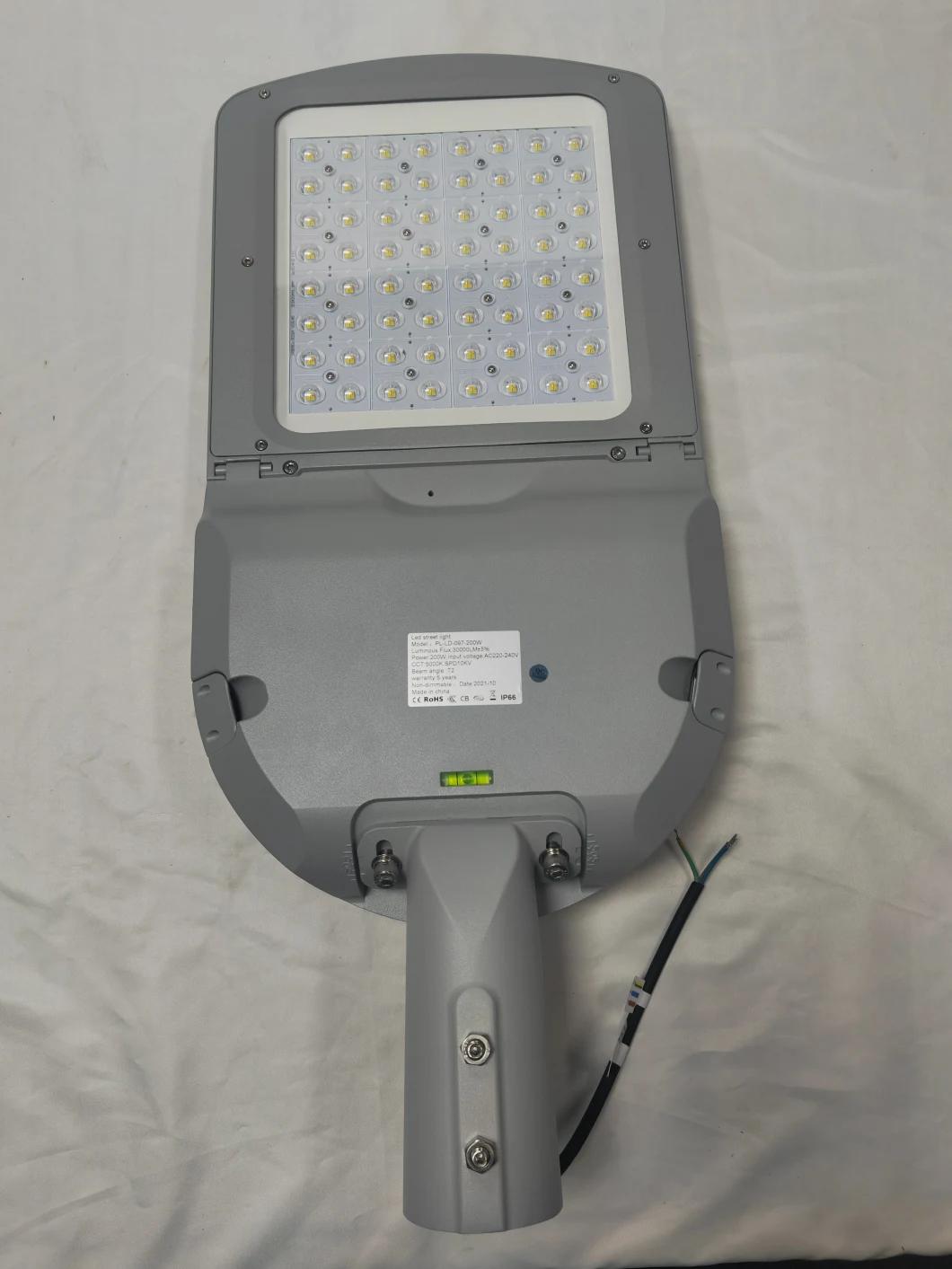 LED Street Light Fixutures 40W 150lm/W Type IV 6000lumens