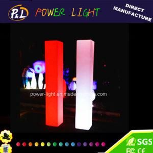 Garden Plastic Furniture LED Light up Pillar Lamp