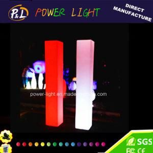 Garden Plastic Furniture LED Light up Pillar Lamp