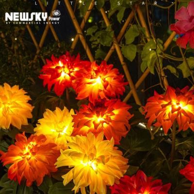 Outdoor Decoration Christmas Festival Garden Patio Yard Soalr Flower Light