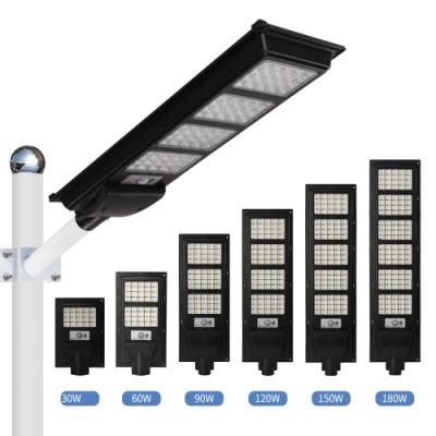 Ala IP65 Outdoor All in One Solar Street Lamp Price 90W Integrated LED Solar Street Light