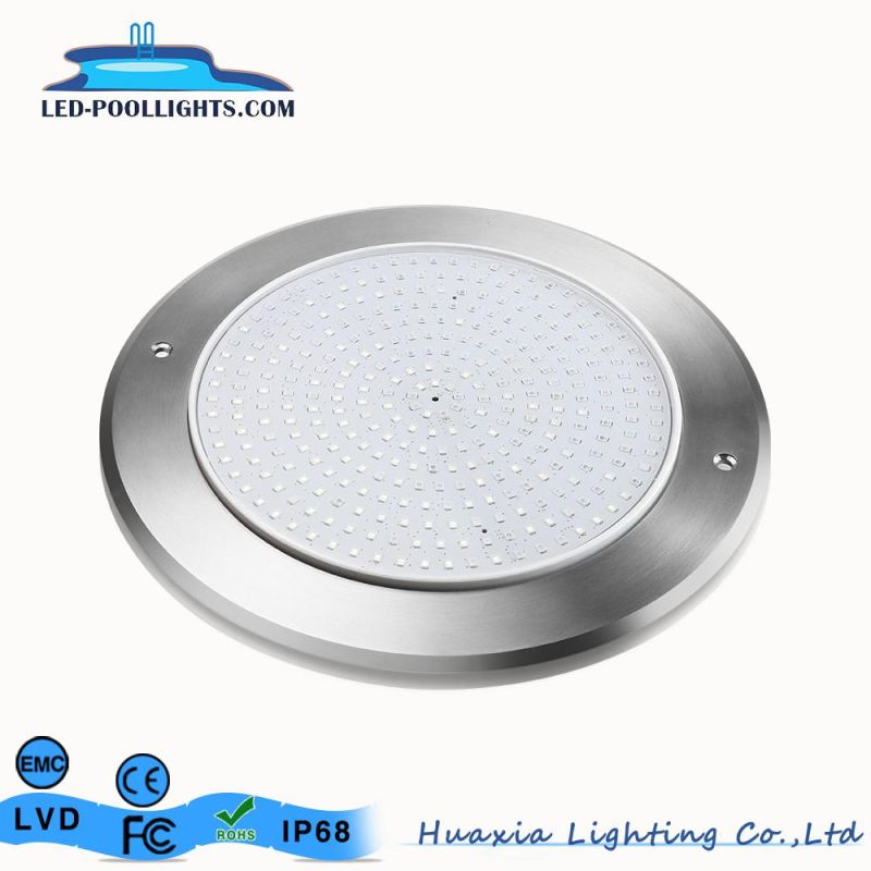 China Supplier 8mm Thickness 316ss Resin Filled Flat Underwater LED Pool Light