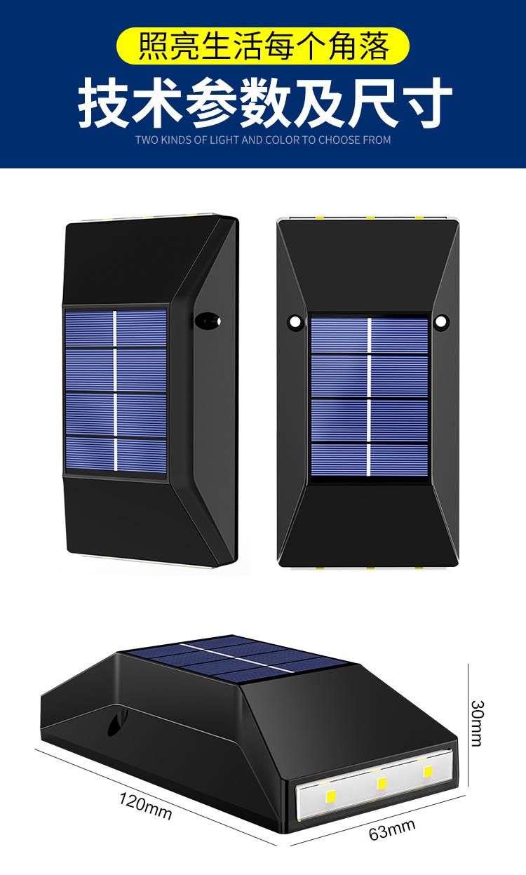 Wireless Solar Deck Light Staircase Lamps for Garden Stairs Patio
