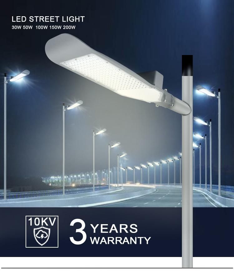 Dimmable Decorative Aluminum Sodium All-in-One Modern LED Street Light 75W 100W IP65 for Square