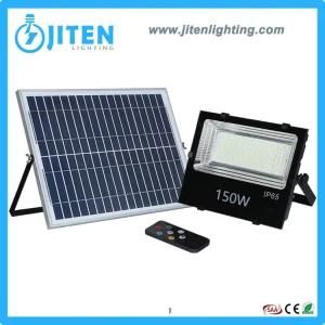 150W Outdoor Light Aluminum House Pure White LED Flood Light with Solar Panel