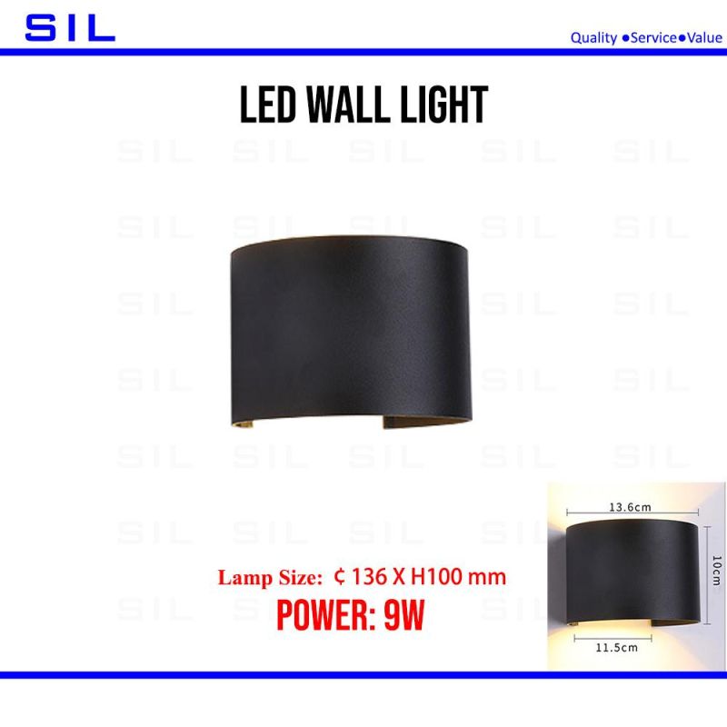 Aluminum IP65 Waterproof 9W Fancy LED Wall Lights Modern Wall Lamp LED Wall Light
