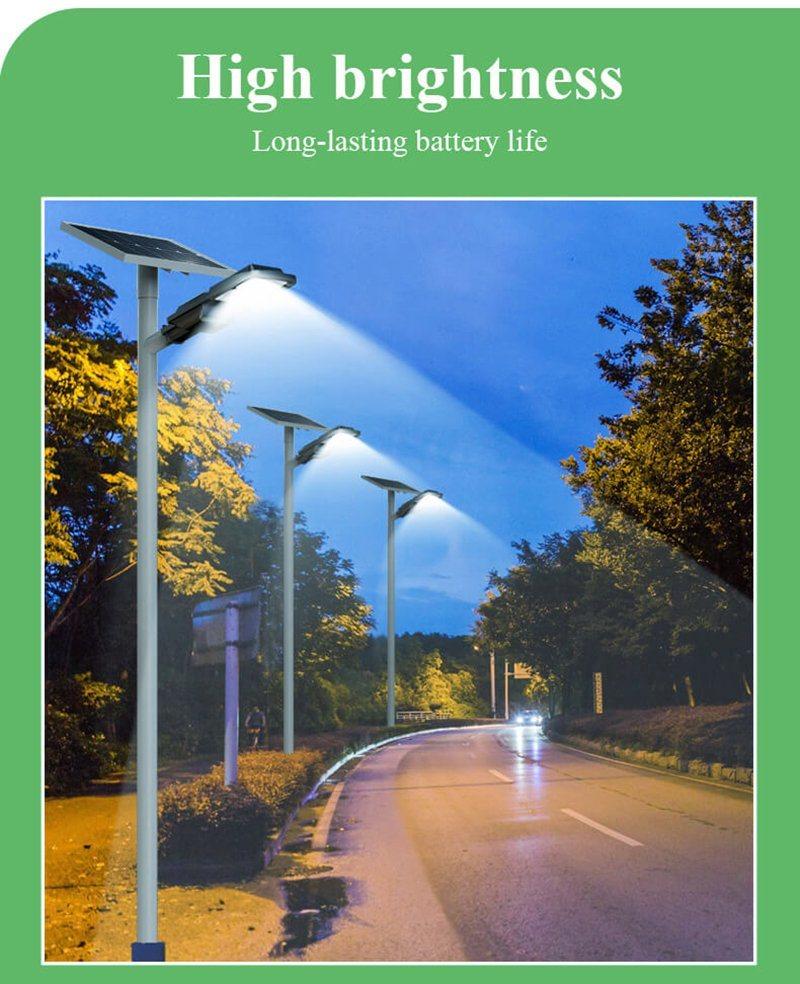 100W Outdoor Solar Street Lamp Waterproof Solar Powered LED Street Light