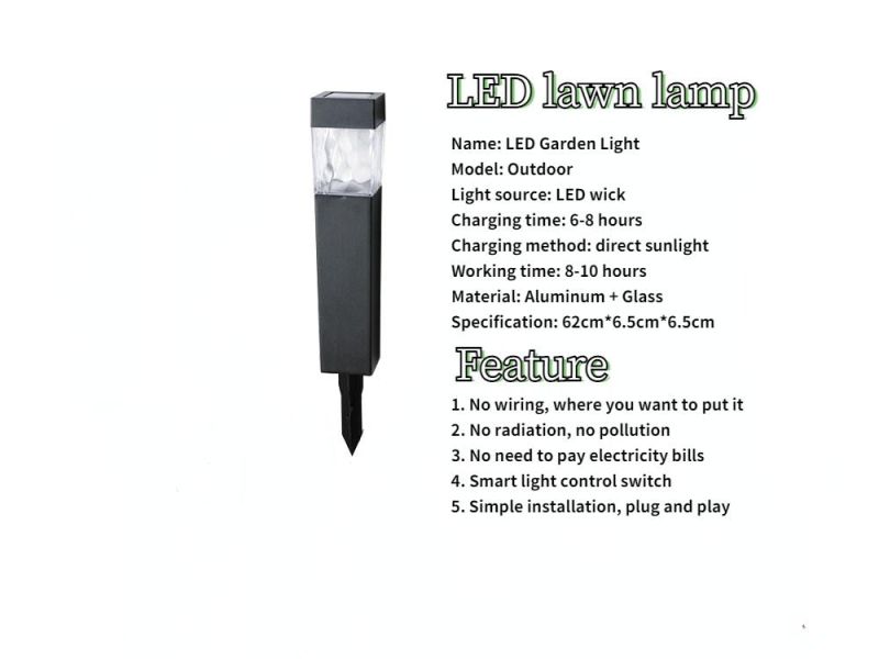 Good Quality Waterproof Lamp Solar Outdoor Garden Light LED Lawn Lamp Solar Wall Light