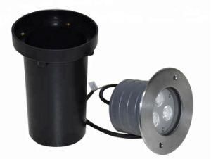 6W Round DC12V DC24V LED Inground Light with Mounting Sleeve