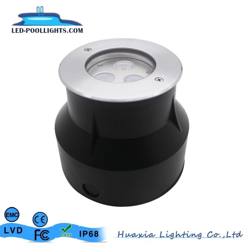 9W Waterproof Stainless Steel LED Color Recessed Underwater Light