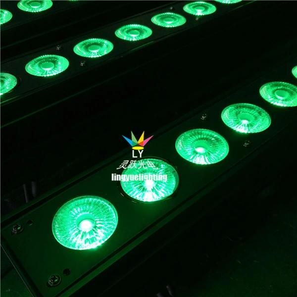 Indoor DMX 18X12W RGBW 4in1 LED Wall Washer Bar Beam Light